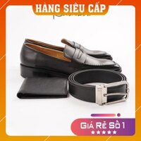 NEW [HÀNG AUTH] Bộ quà tặng giày, ví, thắt lưng da RBMLGS 004 BLK DDE