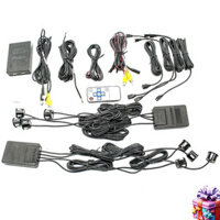 [NEW]  [HÀNG LOẠI 1] Cảm biến tiến lùi 8 mắt tích hợp đo khoảng cách trên màn hình ô tô P008