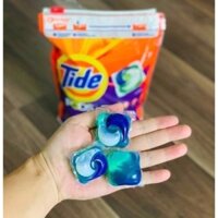 [New/ Hàng USA] Viên Giặt Quần Áo Tide Pods 3 in 1 gói 42 Viên của Mỹ