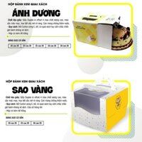 NEW - Hộp Bánh Kem 30*20cm+ Đế (hình ngẫu nhiên) - BenBo Mart
