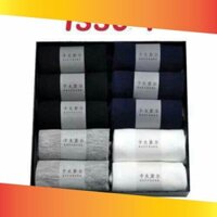 NEW HOTTREND Tất Nam (cổ trung) giá sỉ hộp 10 đôi giá SỐC LOẠI1