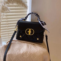 [NEW HOT]Túi hộp vuông trần trám tặng khăn đi kèm(size 20,xem video)