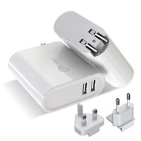 New innovative product 2 in1 Wall Chargers Power Bank 5000 mAh Portable Charger wireless power bank case Phone Charger P