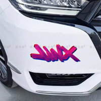 New Jinkessi Reflective Sticker English Text Stickers Lol Graffiti Electric Motorcycle Car Personality Decorative Sticker k06c