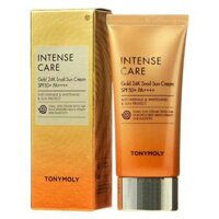 New Kem chống nắng dưỡng da ốc sên vàng 24k Tonymoly Intense Care Gold 24k Snail Sun Cream