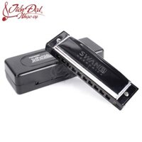 (NEW) Kèn Harmonica 10 lỗ Swan Key C SW1020H-1, Hộp Nhựa, Cho Trẻ Em, Học sinh...