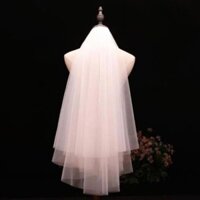 [NEW]  Khăn voan 1 tầng  phụ kiện cô dâu dài 1.5m, tặng kèm theo váy cưới