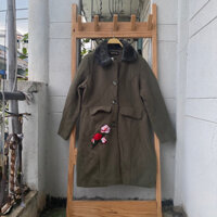 New khoác xanh rêu dày dặn eo 82cm dài 87cm mã 252