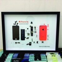 [NEW] Khung tranh tiêu bản gắn linh kiện iPhone 2G-X (Không linh kiện)