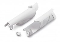 NEW KTM FORK PROTECTION GUARD SET LEFT & RIGHT WHITE 350 SXF 7800109410020