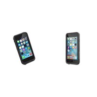 New LifeProof FRÉÌ Series Waterproof Case for iPhone 5/5s/SE - Retail Packaging - Black Bundle with Lifeproof FRÉÌ Series iPhone 6/6s Waterproof Case (4.7" V...