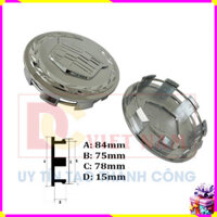 [NEW]  Logo chụp mâm, ốp lazang bánh xe ô tô Cadillac Escalade KDLK-009, đường kính ngoài 83mm .