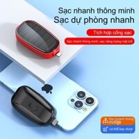 New Mini Emergency Solar Charger Solar Keychain Outdoor Wireless Mobile Power 1200mAh Capacity Small And Portable