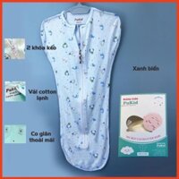 (New) Nhộng chũn Pukid cho bé, túi ngủ cho bé, quấn chũn từ 100% cotton lạnh giúp bé ngủ ngon giấc .