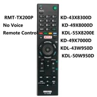 New No Voice Remote Control RMT-TX200P for Sony via TV KD-43X8300D KD-49X8000D KDL-55X8200E KD-49X7000D KDL-43W950D KDL-50W950D