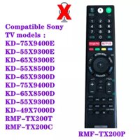 New No voice remote control RMT-TX200P for Sony Bravia TV KD-43X8300D KD-49X8000D KDL-55X8200E KD-49X7000D KDL-43W950D KDL-50W950D