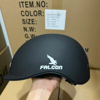 [NEW] Nón Bảo Hiểm Falcon F12 Màu Đen Nhám Gắn Đèn Phát Sáng Chính Hãng POC HELMETS