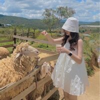 [NEW] Nón vải họa tiết gấm nổi cao cấp