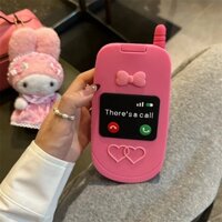 [new Pink girly] Ốp Điện Thoại silicone Mềm Thiết Kế Gương Trang Điểm 3d Cho iphone 15 pro max 14 13 12 pro 11