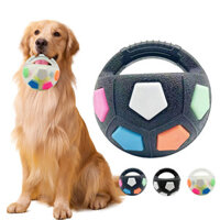 New Product#[6154People Collection]Dog Toy Boredom Relief Squeaky Tennis Ball Soccer Ball Durable Chew Teething Puzzle Rubber Elastic Eco-friendly Ball Shape New Wear-resistant1mj