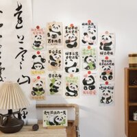 New Product#Chuanda Panda Wall Decorative Card Bedroom Room Dormitory Renovation Scene Layout Wall Stickers Wall Sticker8wu