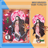 New Product#Ghost Destruction Stove Door Nezuko Peripheral Double Plug Tactical Standee Anime Secondary Element Good-looking Desktop Decoration Gift4wu