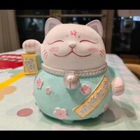New Product#Hot-Selling Lucky Cat Plaster Doll Painting Coloring Handmade diy High-Quality Thickened Piggy Bank Graffiti Toy1mj