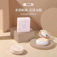 New Product#ME5Heartbeats Double Layer Powder Wet and Dry Dual-Use Finishing Powder Long Lasting Waterproof Oil Control Concealer Smear-Proof Makeup Powder4wu