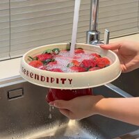 New Product#New Year Fruit Plate Living Room Coffee Table Household Drain Basket High-Value New Candy Box Beautiful Snack Display Plate1mj