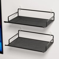 New Product#No-Drill Dense Mesh Hollow Router Storage Rack for Placing and Storing Set-Top Box Wall Mount wifi Wall-Mounted1mj