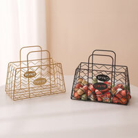 New Product#[Nordic Style]New Portable Iron Fruit Basket Good-looking Living Room Coffee Table Table Decoration Home Candy Snack Storage Basket Advanced1mj