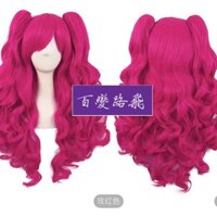 New Product#[Rose Red Chic]Lolita My Little Pony Pinkie Pie cosplay Rose Red Stylish Photo Wave Hair In Stock Instant Dispatch1mj