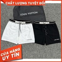 NEW quần đùi gió 2 lớp, quần shord đi biển nam thêu họa tiết logo xịn xò, cam kết hình ảnh thực tế