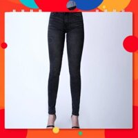 New  Quần Jean Nữ Màu Xám Lông Chuột Aaa Jeans Lưng Cao Dáng Skinny -Y34 ࿑