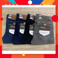 New Quần jean thun nam - kiểu L1 BIGSIZE < 130kg (size 32-44) -aj224 ཉ