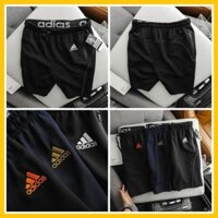 [NEW] Quần Short Thể Thao Nam Thun Lạnh Phối Đường Chỉ Trắng [ĐỒ TẬP]