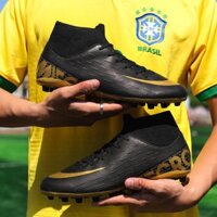 NEW SALE Giày bóng đá sân cỏ nhân tạo CR7 Cổ CAO SÂN CỎ NHÂN TẠO 35-45 mercurial IV Soccer Shoes FG football boots