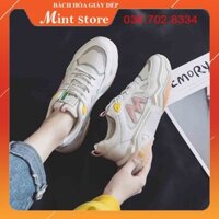 NEW SALE Giày Thể Thao Nữ 💖FREESHIP💖 Giày Nữ Độn Đế 5 Phân Phản Quang Chữ M Siêu Đẹp RẺ NHẤT