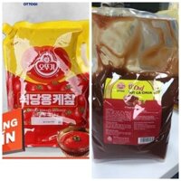 new Sốt cà chua 3 kg, tương cà 3 kg Ottogi, xốt cà chua 3 kg ochef sỉ giá thùng