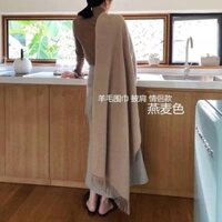 [New Style Scarf] Scarf Shawl Dual-Use Women Autumn Winter Wool Air Conditioning Room Magic Solid Color Thickened Multifunctional All-Match