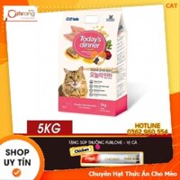 [NEW] Thức ăn Hạt Cho Mèo Today Dinner Hàn Quốc 5KG - Bổ sung Keo Ong giúp mèo tiêu hóa tốt