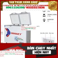 'NEW' Tủ Đông Mát mặt kính cường lực Inverter Sanaky 260 L VH-3699W4K dàn lạnh Đồng