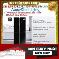 'NEW' Tủ Lạnh Aqua Side By Side Inverter AQR-IG525AM GB 4 Cánh 456 Lít
