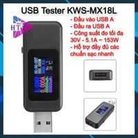 [NEW] USB tester, thiết bị đo test dòng điện điện áp màn hình màu KEWEISI KWS-MX18 MX18L