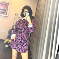 New  Váy hoa dáng peplum ( ảnh chụp thật)
