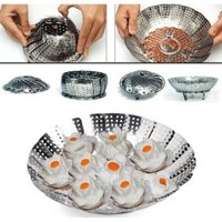 (New) Vỉ hấp thực phẩm đồ xôi inox cao cấp sản phẩm tiện ích cho mọi nhà để hấp đồ ăn hay để ráo nước khi rửa rau