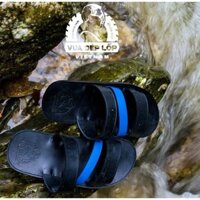 New XẢ KHO [FullBox] {Dép Lốp} Dép cao su Nam 3 quai chéo xanh lam Hot ‣ hot " . ｡ '