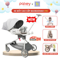[NEW] Xe Đẩy Gấp Gọn Cho Bé Baobaohao V9-C, Xe Đẩy Cao Cấp Chính Hãng Chịu Tải Đến 15Kg An Toàn Cho Bé
