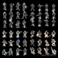 New Xiangjun 1:35 Người lính đặc nhiệm đa khớp di động Khối xây dựng quân sự Mô hình nhân vật Hành động Đồ chơi SWAT VOWA