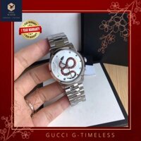 [🎉New Year🎉] Đồng Hồ Nam G-timeless guchi YA1264 Snake Dial Silver Tone - Dây Thép , Size 38mm